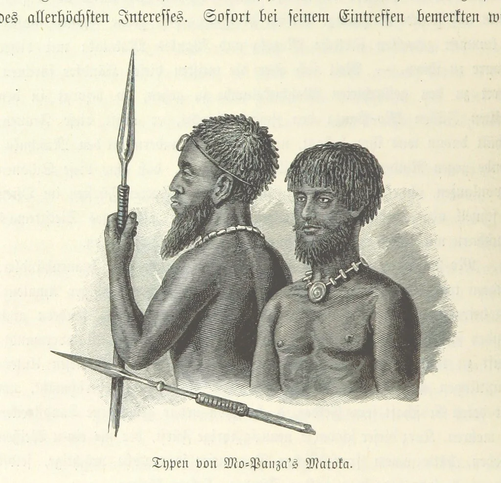 An illustration from Von der Capstadt ins Land der Maschukulumbe. Reisen im südlichen Afrika in den Jahren 1883-1887 ... Mit 205 Original-Holzschnitten, etc, 1890, leaf 782