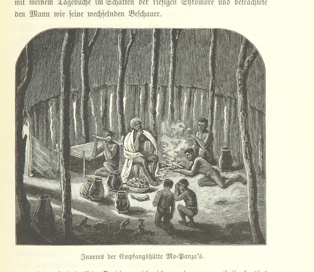An illustration from Von der Capstadt ins Land der Maschukulumbe. Reisen im südlichen Afrika in den Jahren 1883-1887 ... Mit 205 Original-Holzschnitten, etc, 1890, leaf 783
