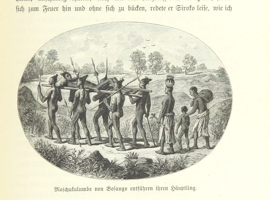 An illustration from Von der Capstadt ins Land der Maschukulumbe. Reisen im südlichen Afrika in den Jahren 1883-1887 ... Mit 205 Original-Holzschnitten, etc, 1890, leaf 847