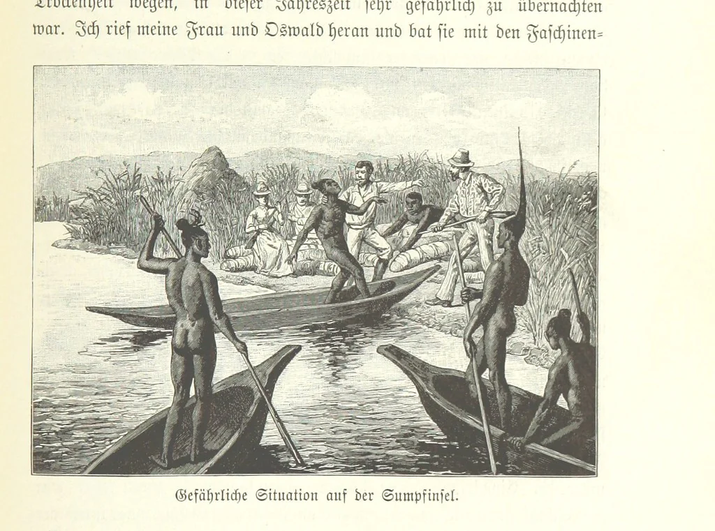 An illustration from Von der Capstadt ins Land der Maschukulumbe. Reisen im südlichen Afrika in den Jahren 1883-1887 ... Mit 205 Original-Holzschnitten, etc, 1890, leaf 867