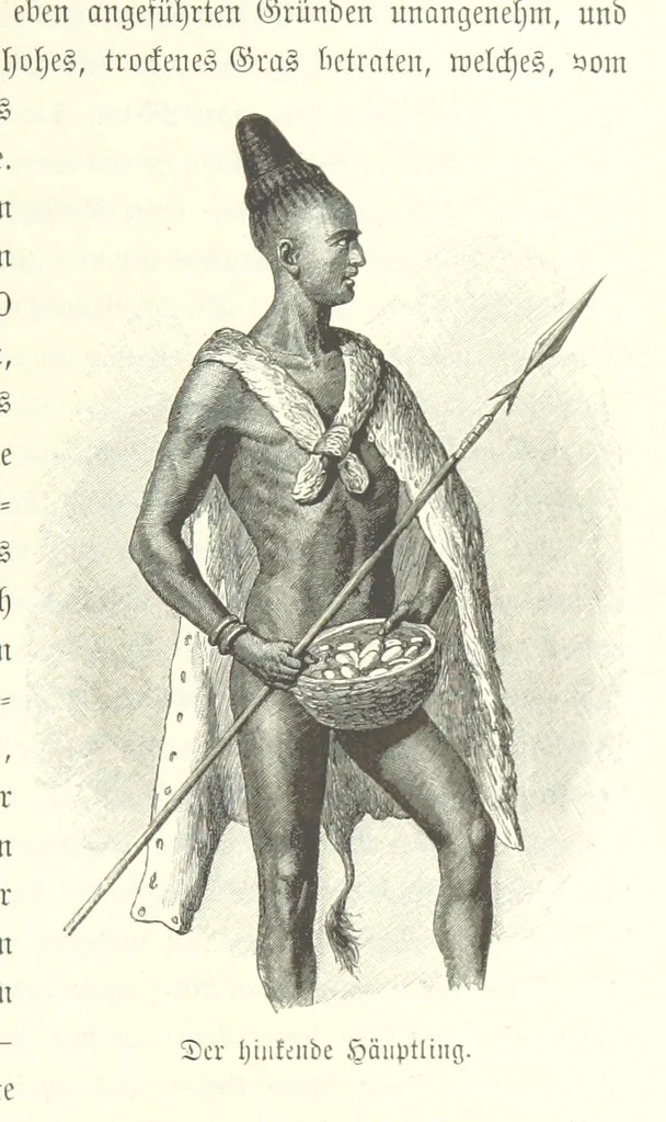 An illustration from Von der Capstadt ins Land der Maschukulumbe. Reisen im südlichen Afrika in den Jahren 1883-1887 ... Mit 205 Original-Holzschnitten, etc, 1890, leaf 879
