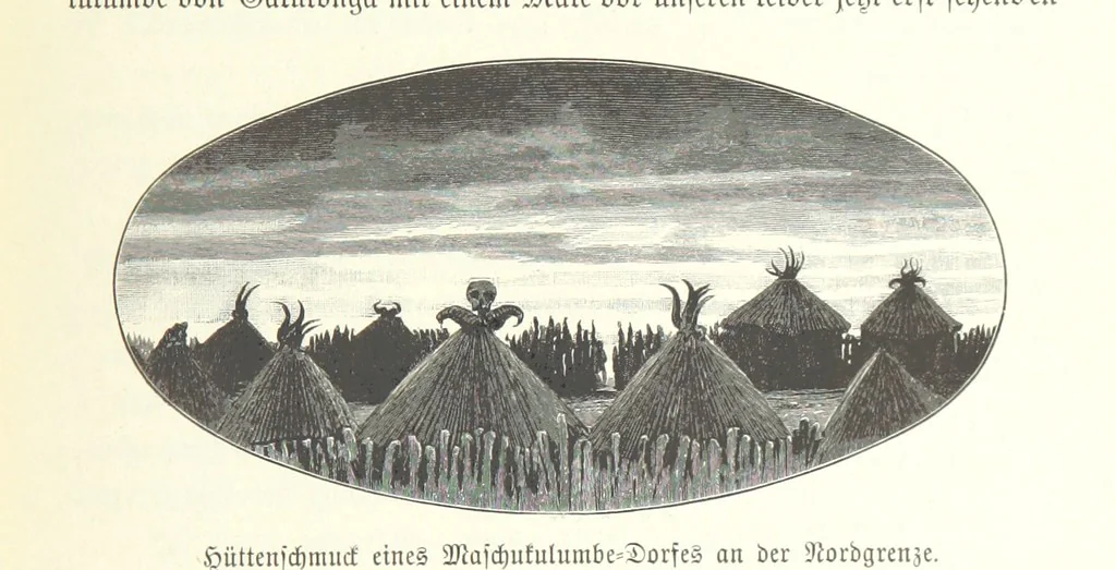 An illustration from Von der Capstadt ins Land der Maschukulumbe. Reisen im südlichen Afrika in den Jahren 1883-1887 ... Mit 205 Original-Holzschnitten, etc, 1890, leaf 947