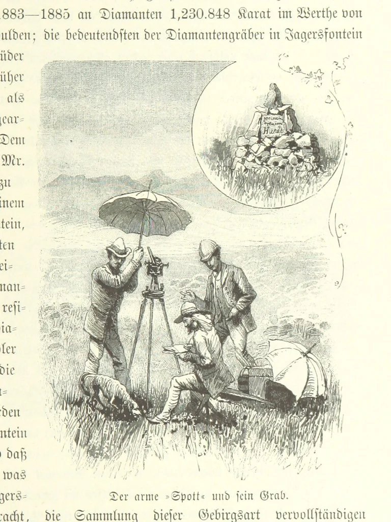 An illustration from Von der Capstadt ins Land der Maschukulumbe. Reisen im südlichen Afrika in den Jahren 1883-1887 ... Mit 205 Original-Holzschnitten, etc, 1890, leaf 97