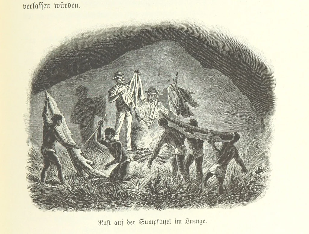 An illustration from Von der Capstadt ins Land der Maschukulumbe. Reisen im südlichen Afrika in den Jahren 1883-1887 ... Mit 205 Original-Holzschnitten, etc, 1890, leaf 973