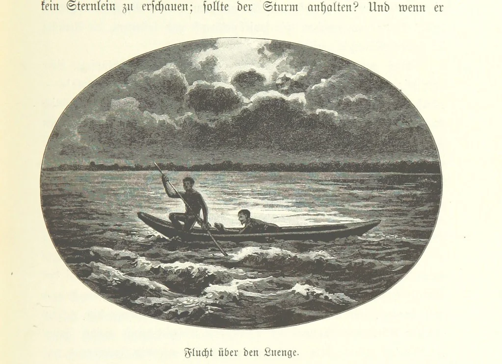 An illustration from Von der Capstadt ins Land der Maschukulumbe. Reisen im südlichen Afrika in den Jahren 1883-1887 ... Mit 205 Original-Holzschnitten, etc, 1890, leaf 975