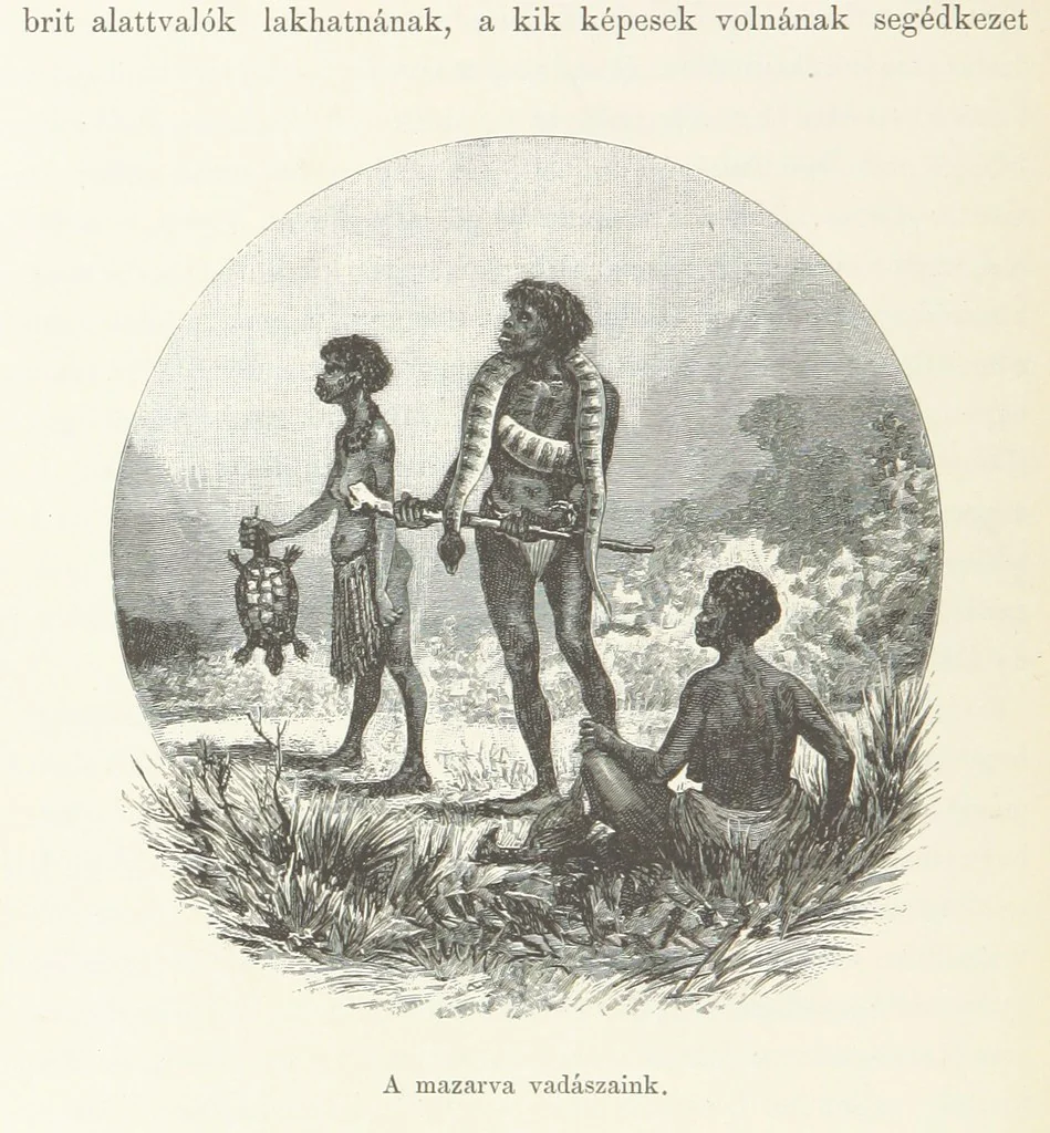 An illustration from A Fokvárostól a Masukulumbék országába, 1883-1887 ... Jogosított kiadás, ... 160 ... fametszettel és 2 térképpel, 1890, leaf 196