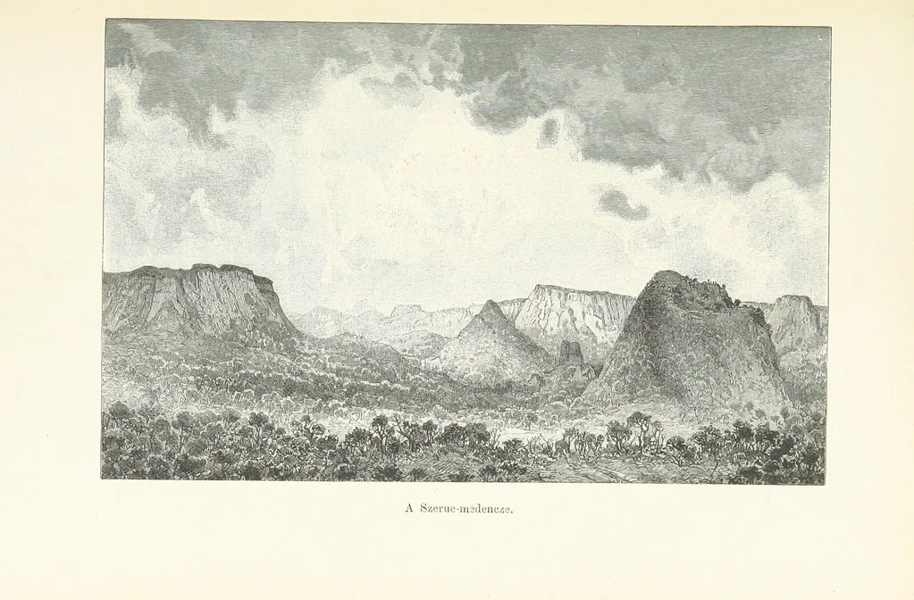 An illustration from A Fokvárostól a Masukulumbék országába, 1883-1887 ... Jogosított kiadás, ... 160 ... fametszettel és 2 térképpel, 1890, leaf 285