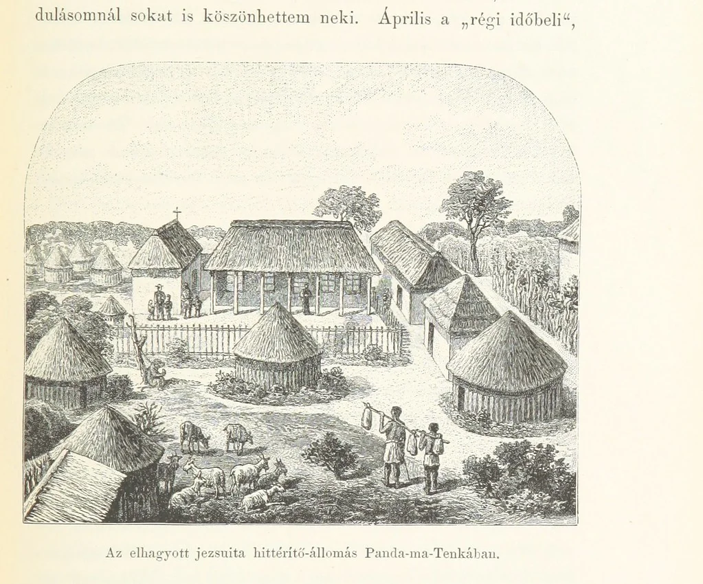 An illustration from A Fokvárostól a Masukulumbék országába, 1883-1887 ... Jogosított kiadás, ... 160 ... fametszettel és 2 térképpel, 1890, leaf 389