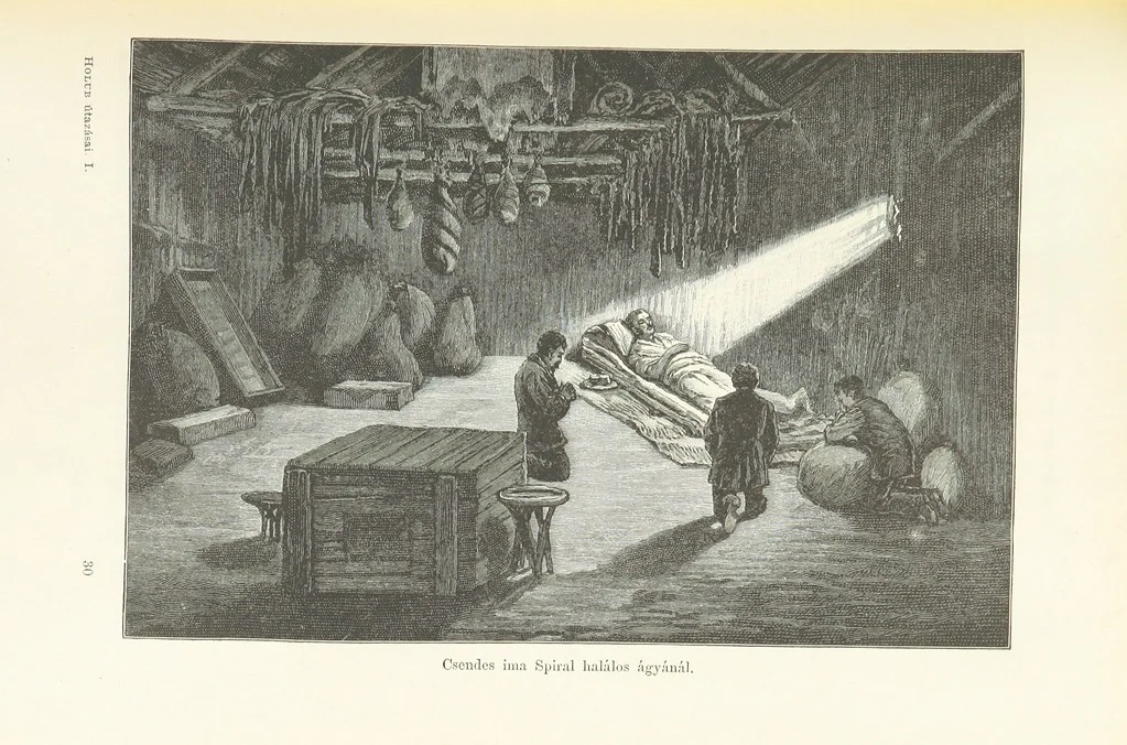 An illustration from A Fokvárostól a Masukulumbék országába, 1883-1887 ... Jogosított kiadás, ... 160 ... fametszettel és 2 térképpel, 1890, leaf 485