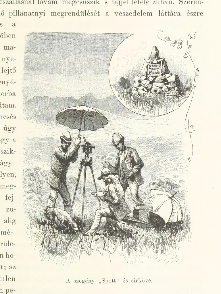 An illustration from A Fokvárostól a Masukulumbék országába, 1883-1887 ... Jogosított kiadás, ... 160 ... fametszettel és 2 térképpel, 1890, leaf 97