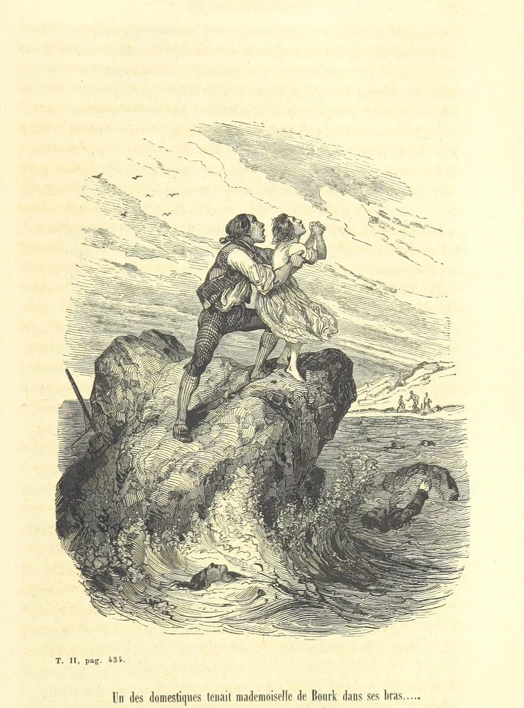 An illustration from Aventures les plus curieuses des voyageurs. Coup d'œil autour du monde, d'après les relations anciennes et modernes ... par M. Hombron. Ouvrage imité des Aventures des voyageurs par P. Blanchard, 1847, leaf 1023