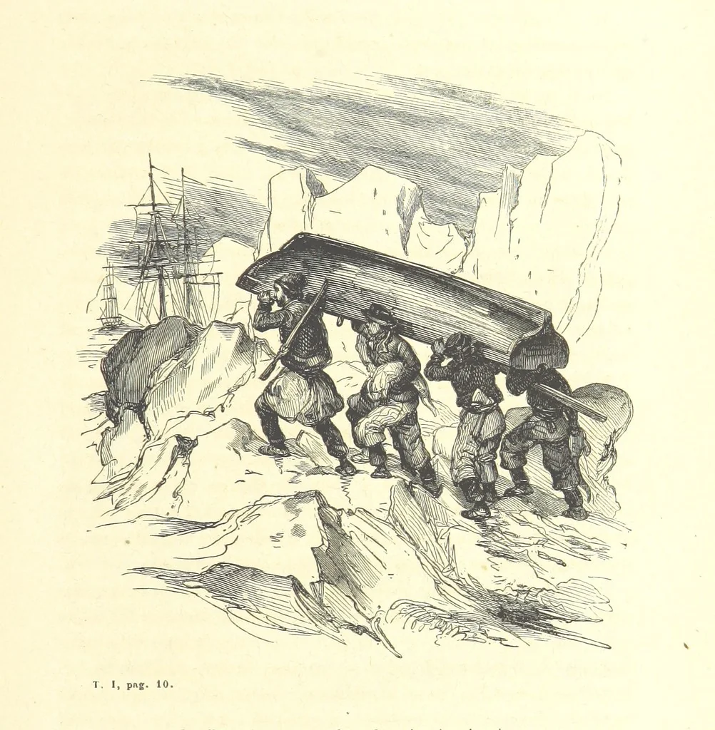An illustration from Aventures les plus curieuses des voyageurs. Coup d'œil autour du monde, d'après les relations anciennes et modernes ... par M. Hombron. Ouvrage imité des Aventures des voyageurs par P. Blanchard, 1847, leaf 29