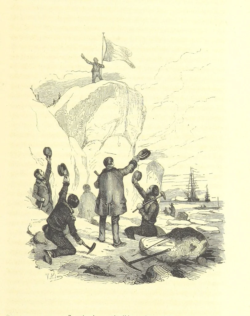 An illustration from Aventures les plus curieuses des voyageurs. Coup d'œil autour du monde, d'après les relations anciennes et modernes ... par M. Hombron. Ouvrage imité des Aventures des voyageurs par P. Blanchard, 1847, leaf 827