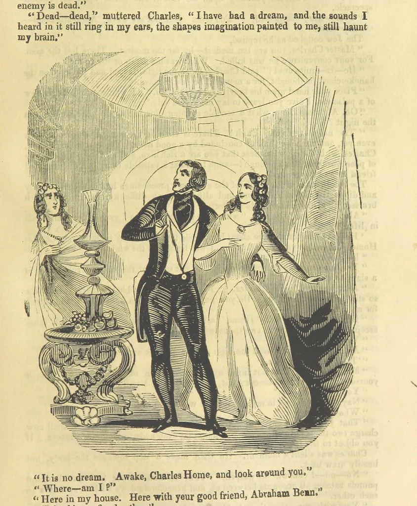 An illustration from Alice Home; or, the revenge of the blighted one ... A romance, 1848, leaf 153