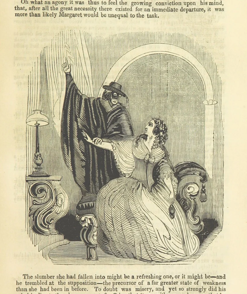 An illustration from Alice Home; or, the revenge of the blighted one ... A romance, 1848, leaf 161