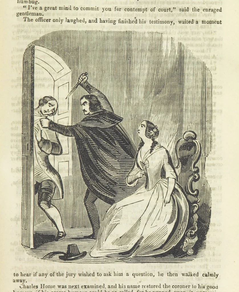 An illustration from Alice Home; or, the revenge of the blighted one ... A romance, 1848, leaf 201