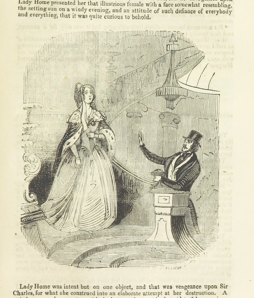 An illustration from Alice Home; or, the revenge of the blighted one ... A romance, 1848, leaf 233