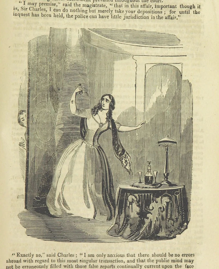 An illustration from Alice Home; or, the revenge of the blighted one ... A romance, 1848, leaf 265