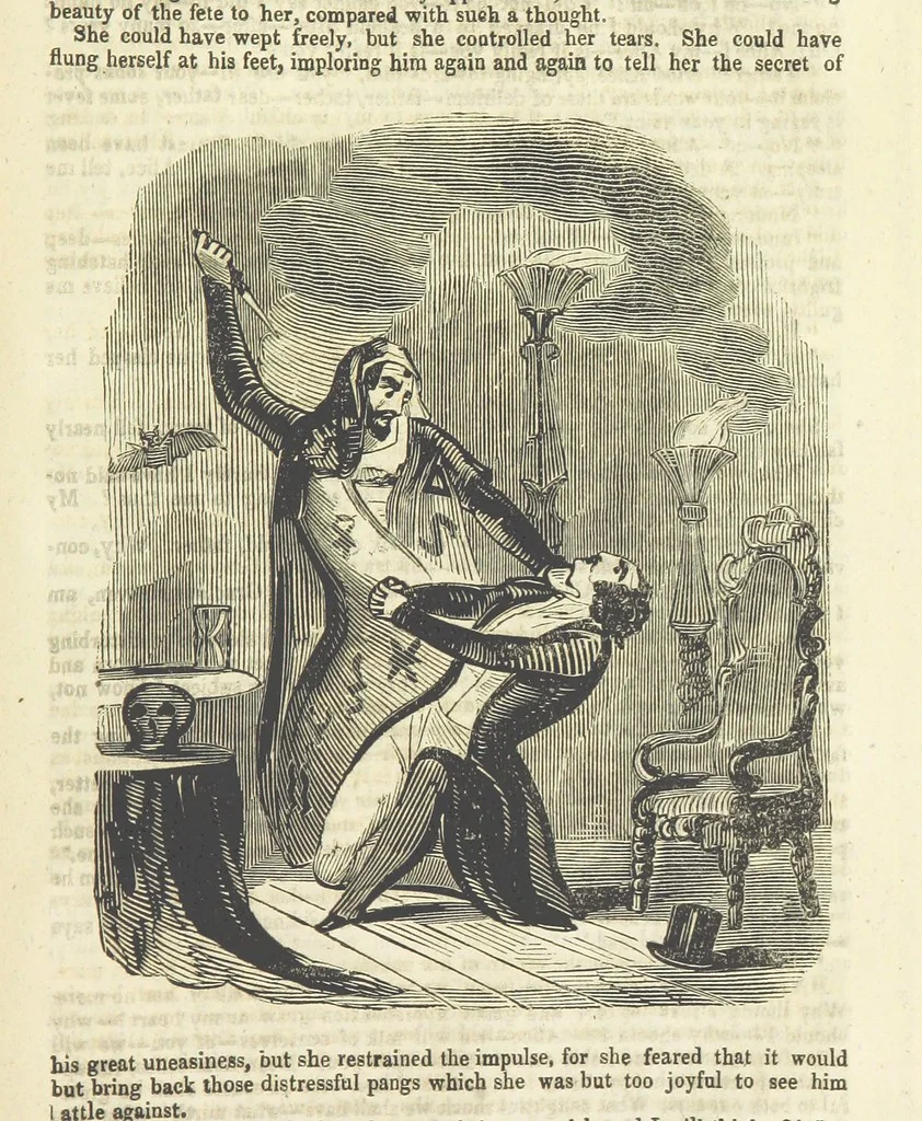 An illustration from Alice Home; or, the revenge of the blighted one ... A romance, 1848, leaf 289
