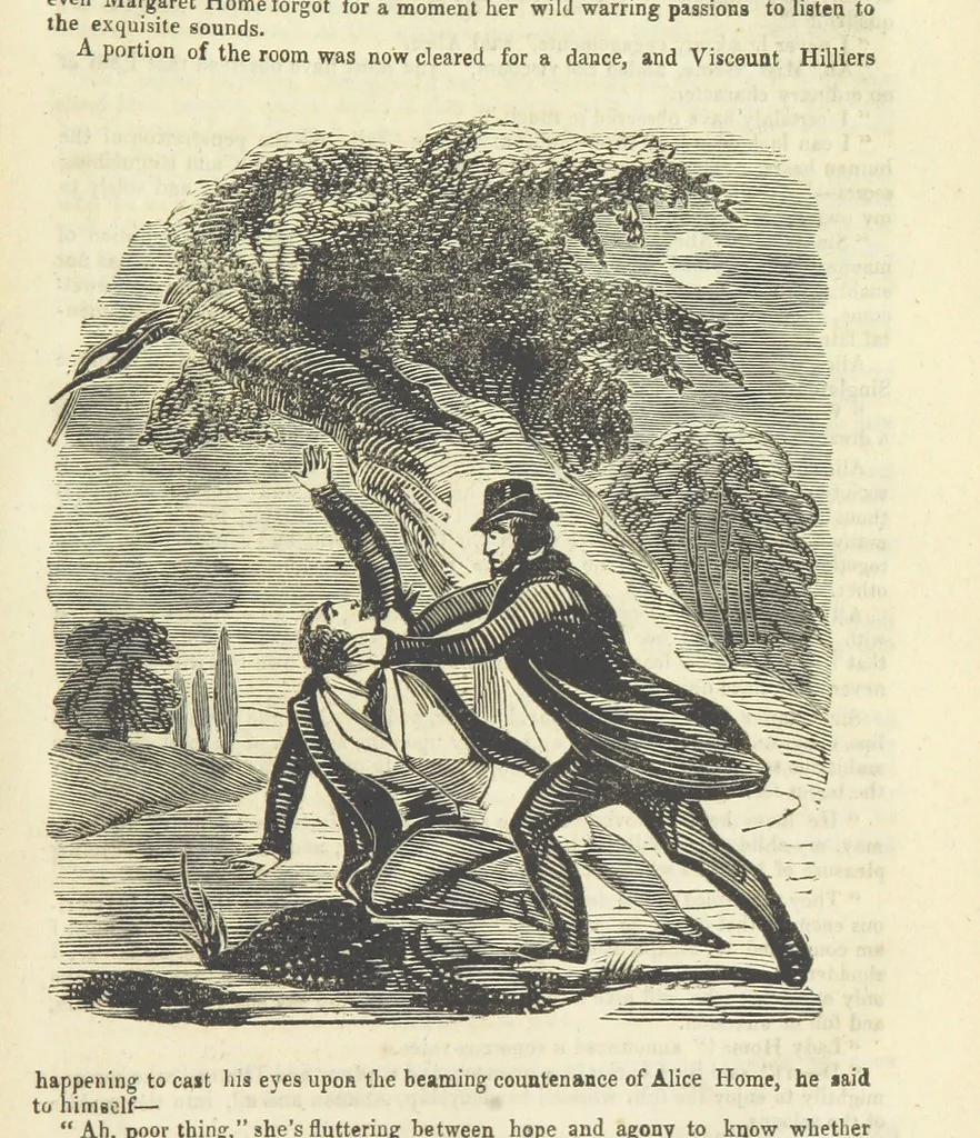 An illustration from Alice Home; or, the revenge of the blighted one ... A romance, 1848, leaf 305