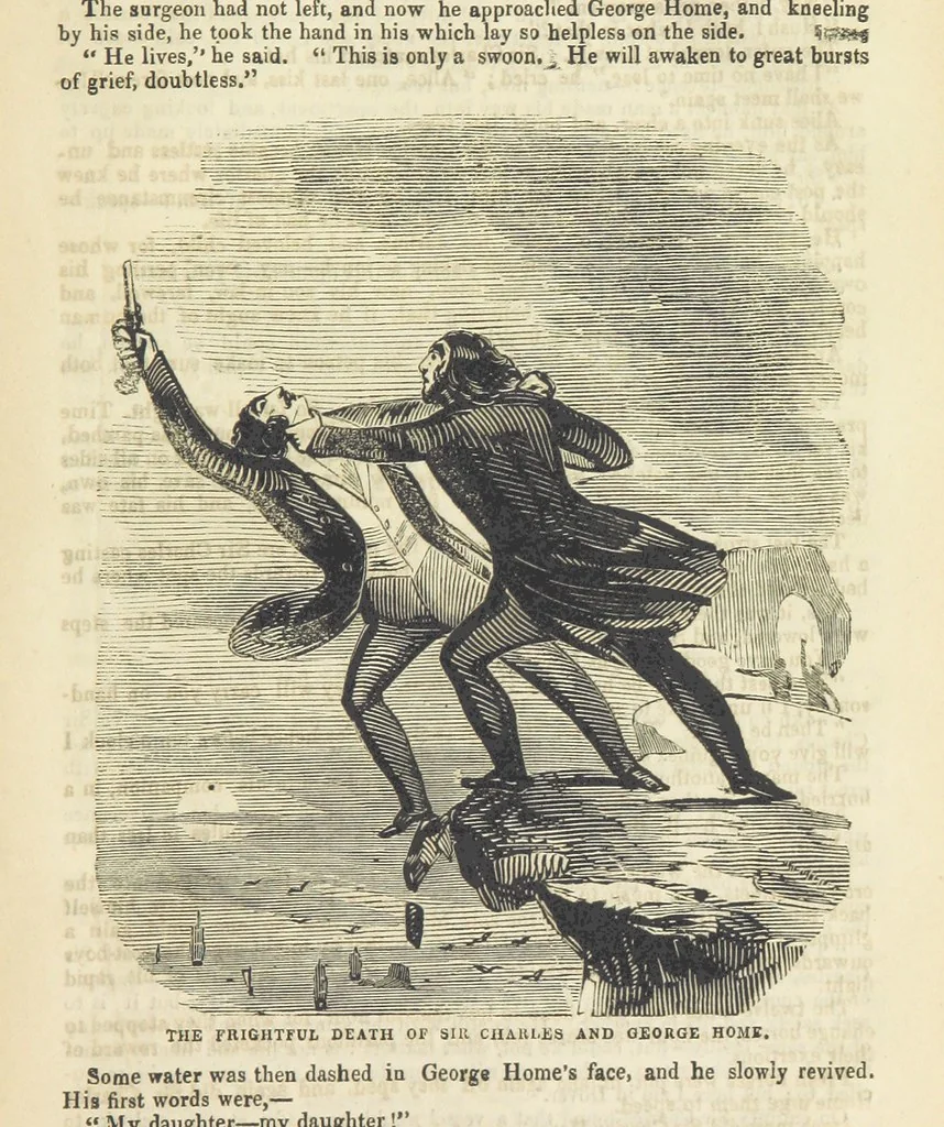 An illustration from Alice Home; or, the revenge of the blighted one ... A romance, 1848, leaf 329