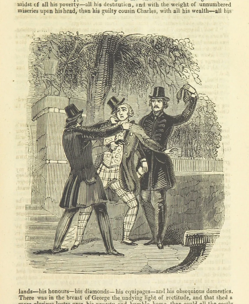 An illustration from Alice Home; or, the revenge of the blighted one ... A romance, 1848, leaf 33