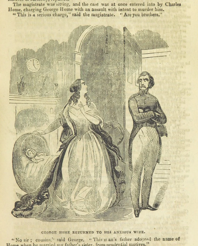 An illustration from Alice Home; or, the revenge of the blighted one ... A romance, 1848, leaf 41