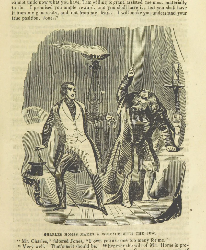 An illustration from Alice Home; or, the revenge of the blighted one ... A romance, 1848, leaf 49