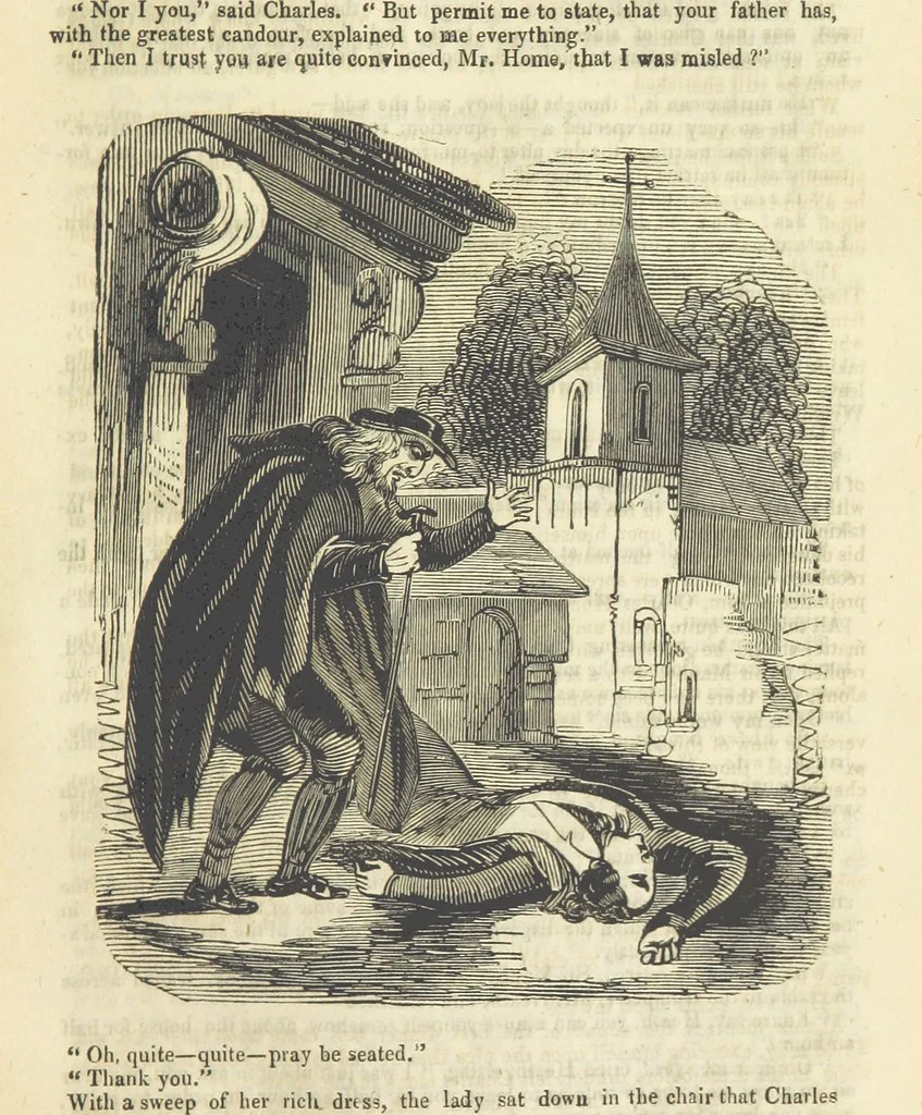 An illustration from Alice Home; or, the revenge of the blighted one ... A romance, 1848, leaf 89