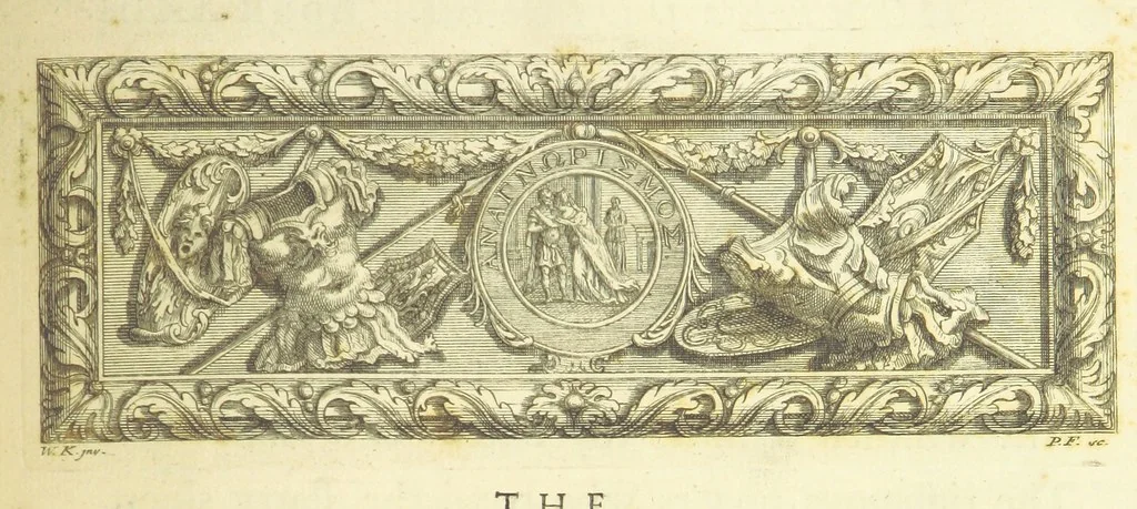 An illustration from The Odyssey of Homer. [Translated into English verse, by Pope, W. Broome, and E. Fenton; with notes by W. Broome.] (A general view of the Epic poem, and of the Iliad and Odyssey, extracted from Bossu. Postscript, by Mr Pope. Homer's Battle of the Frogs and Mice [translated by T. Parnell], corrected by Mr Pope.), 1725, leaf 179