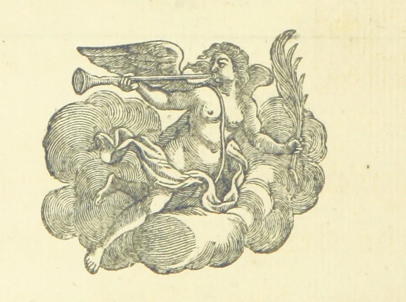 An illustration from The Odyssey of Homer. [Translated into English verse, by Pope, W. Broome, and E. Fenton; with notes by W. Broome.] (A general view of the Epic poem, and of the Iliad and Odyssey, extracted from Bossu. Postscript, by Mr Pope. Homer's Battle of the Frogs and Mice [translated by T. Parnell], corrected by Mr Pope.), 1725, leaf 64
