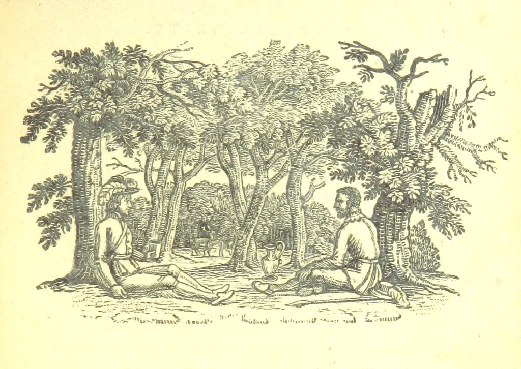 An illustration from Robin Hood; a collection of all the ancient poems, songs, and ballads now extant relative to that ... outlaw. To which are prefixed historical anecdotes of his life. [Edited by J. Ritson. With wood engravings by Thomas Bewick, 1795, leaf 131