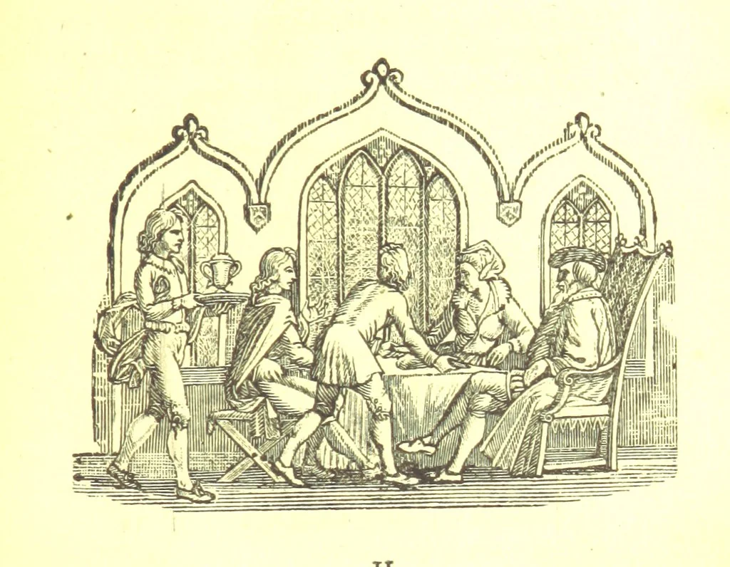 An illustration from Robin Hood; a collection of all the ancient poems, songs, and ballads now extant relative to that ... outlaw. To which are prefixed historical anecdotes of his life. [Edited by J. Ritson. With wood engravings by Thomas Bewick, 1795, leaf 211