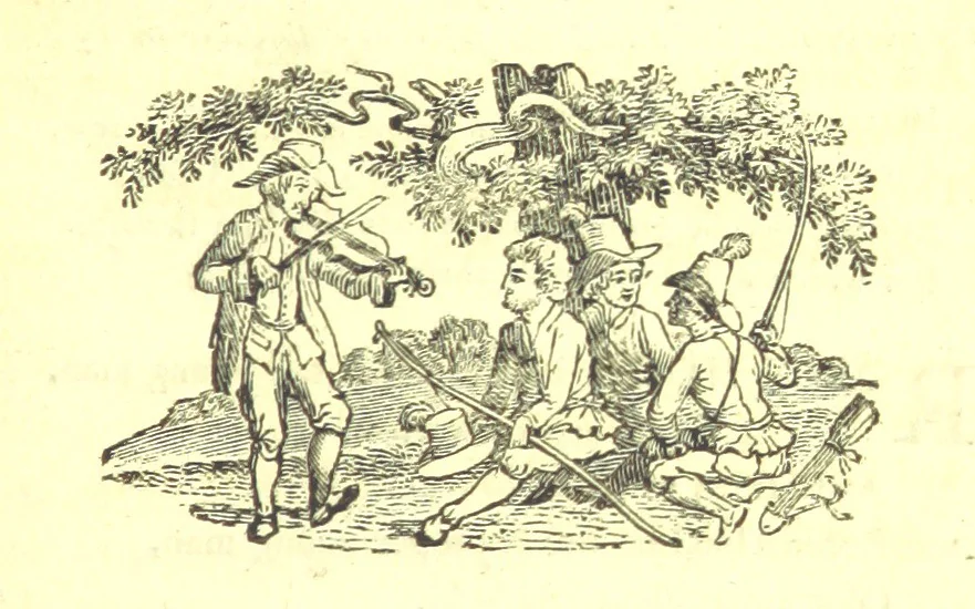 An illustration from Robin Hood; a collection of all the ancient poems, songs, and ballads now extant relative to that ... outlaw. To which are prefixed historical anecdotes of his life. [Edited by J. Ritson. With wood engravings by Thomas Bewick, 1795, leaf 315