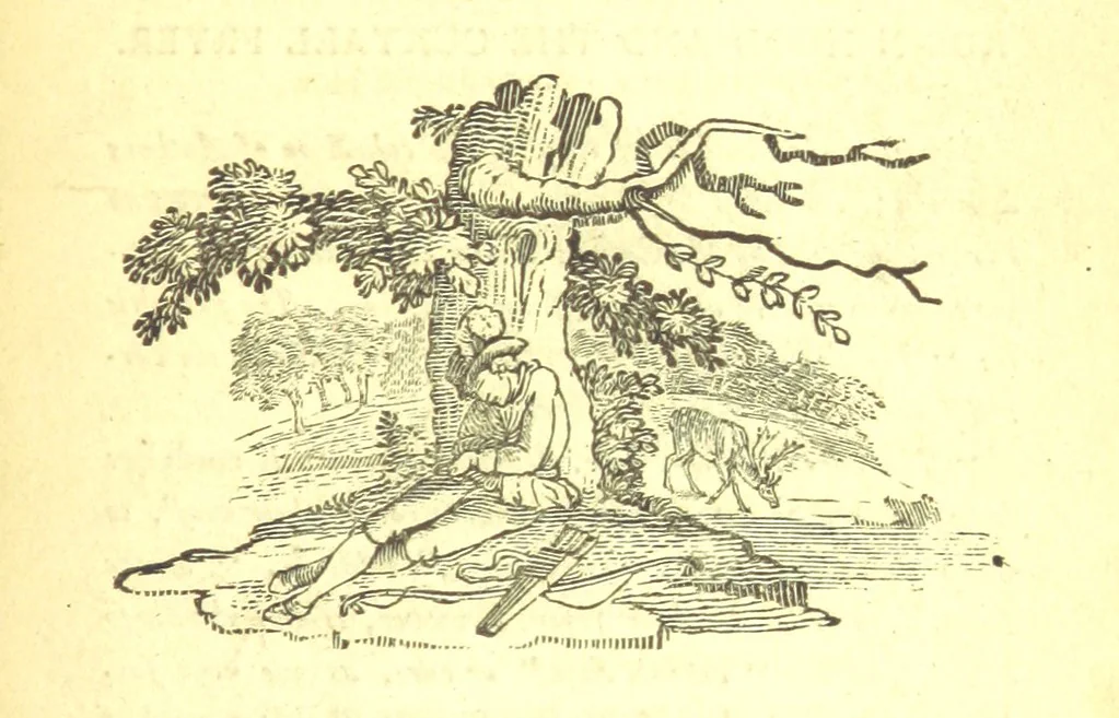 An illustration from Robin Hood; a collection of all the ancient poems, songs, and ballads now extant relative to that ... outlaw. To which are prefixed historical anecdotes of his life. [Edited by J. Ritson. With wood engravings by Thomas Bewick, 1795, leaf 361