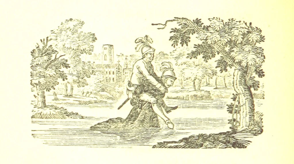 An illustration from Robin Hood; a collection of all the ancient poems, songs, and ballads now extant relative to that ... outlaw. To which are prefixed historical anecdotes of his life. [Edited by J. Ritson. With wood engravings by Thomas Bewick, 1795, leaf 362