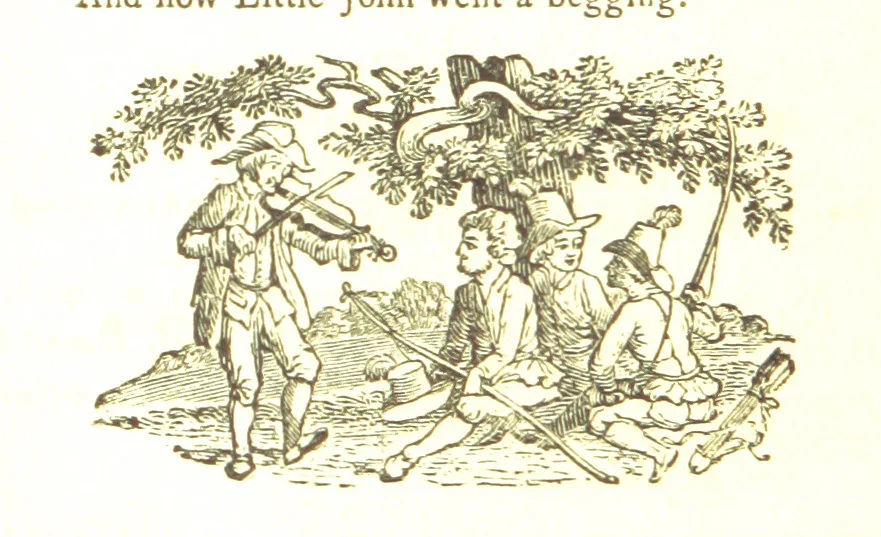 An illustration from Robin Hood; a collection of all the ancient poems, songs, and ballads now extant relative to that ... outlaw. To which are prefixed historical anecdotes of his life. [Edited by J. Ritson. With wood engravings by Thomas Bewick, 1795, leaf 436