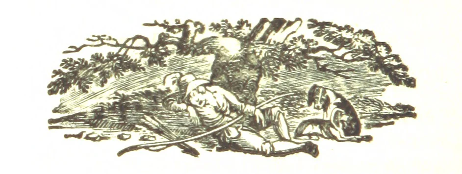 An illustration from Robin Hood; a collection of all the ancient poems, songs, and ballads now extant relative to that ... outlaw. To which are prefixed historical anecdotes of his life. [Edited by J. Ritson. With wood engravings by Thomas Bewick, 1795, leaf 486