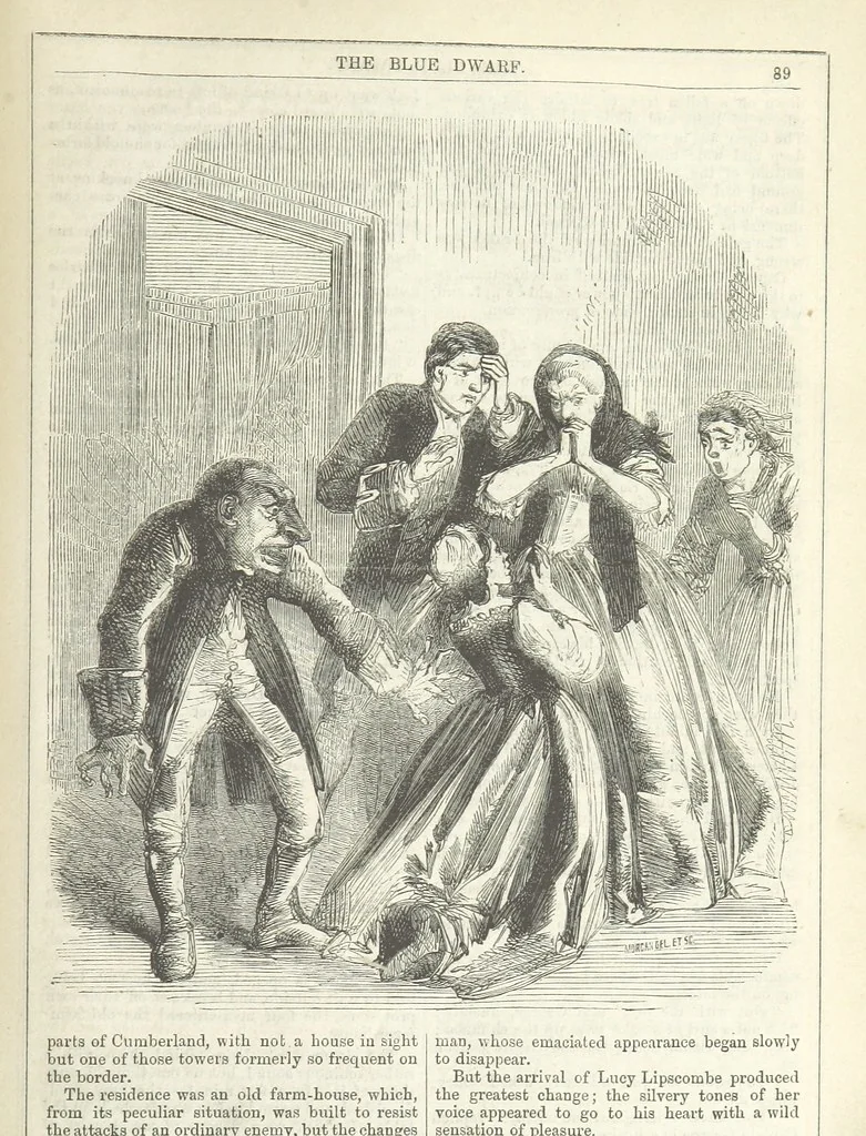 An illustration from The Blue Dwarf. A novel ... Illustrated, etc, 1861, leaf 105