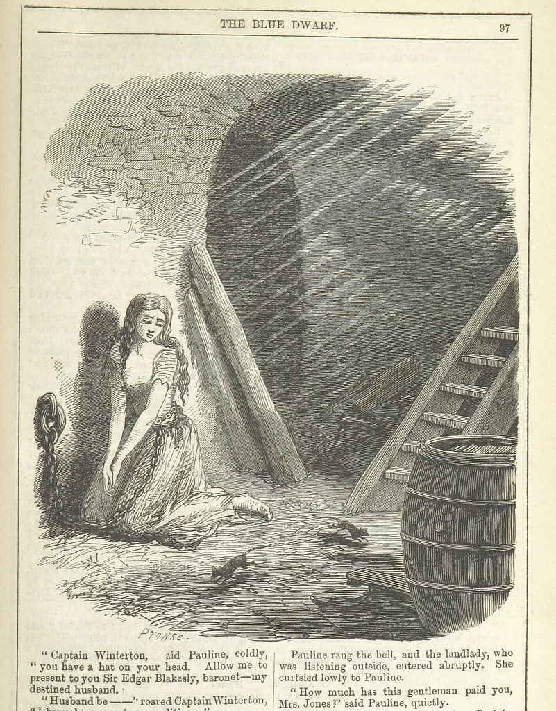 An illustration from The Blue Dwarf. A novel ... Illustrated, etc, 1861, leaf 113
