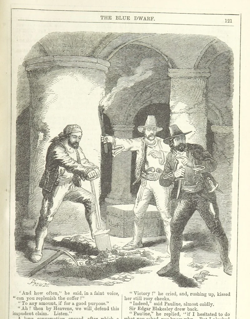 An illustration from The Blue Dwarf. A novel ... Illustrated, etc, 1861, leaf 141