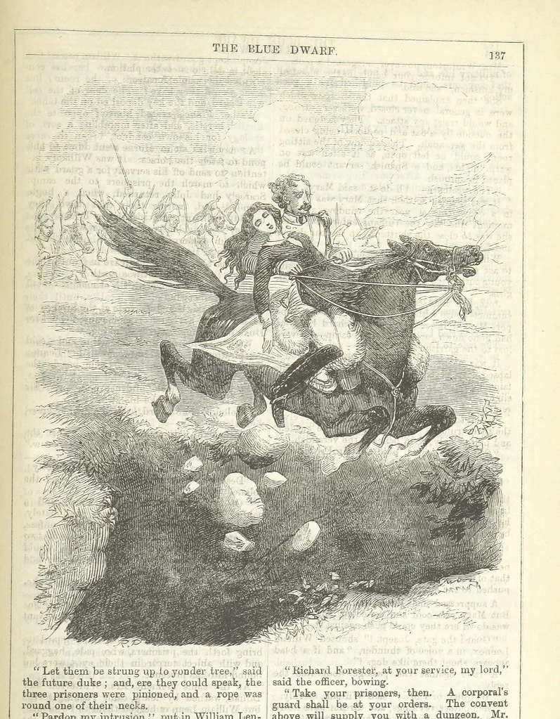 An illustration from The Blue Dwarf. A novel ... Illustrated, etc, 1861, leaf 157