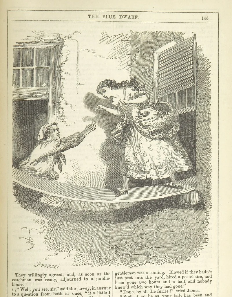 An illustration from The Blue Dwarf. A novel ... Illustrated, etc, 1861, leaf 165