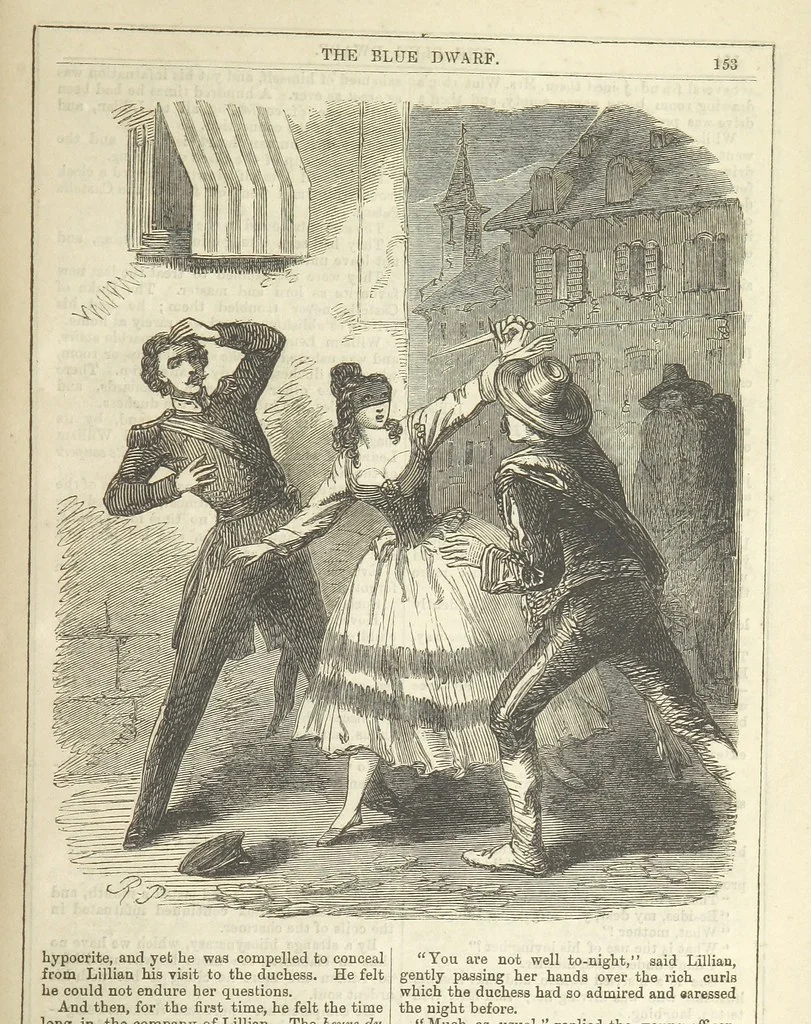 An illustration from The Blue Dwarf. A novel ... Illustrated, etc, 1861, leaf 177
