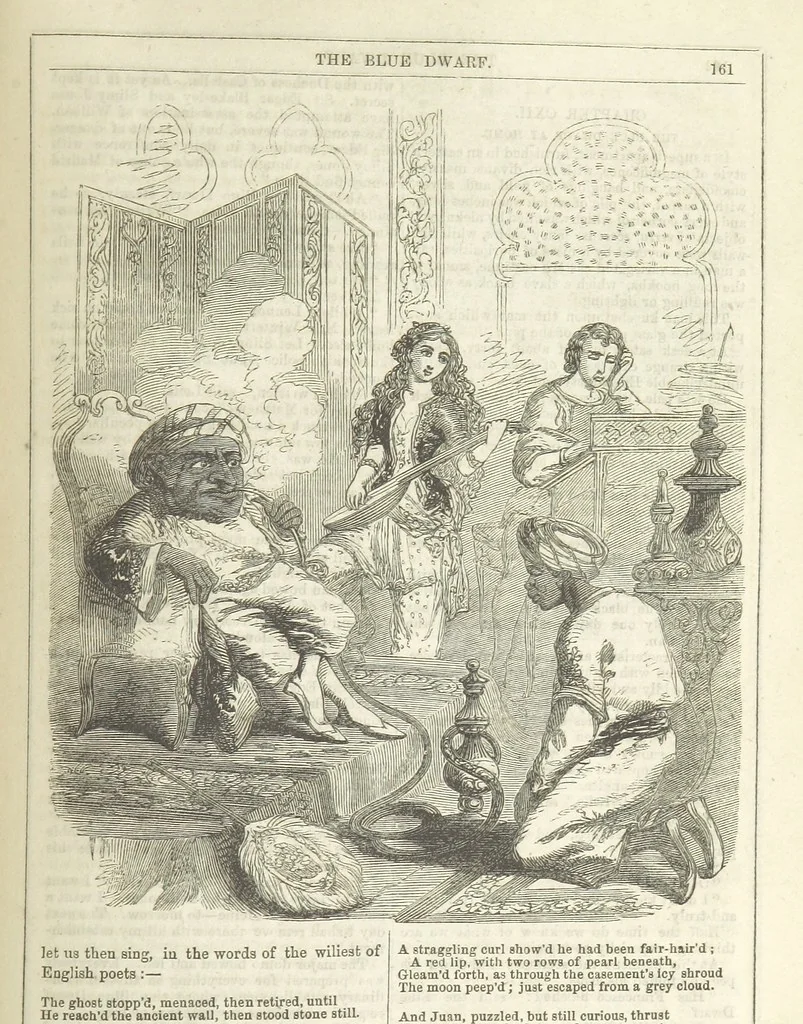 An illustration from The Blue Dwarf. A novel ... Illustrated, etc, 1861, leaf 185
