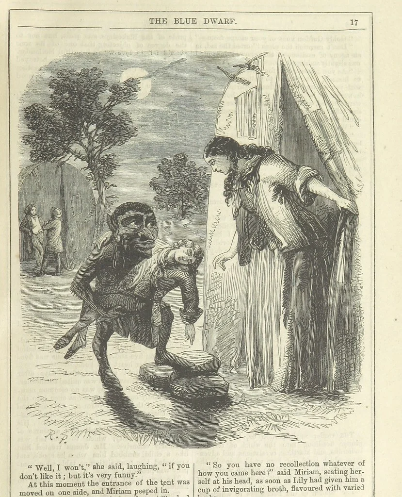 An illustration from The Blue Dwarf. A novel ... Illustrated, etc, 1861, leaf 25