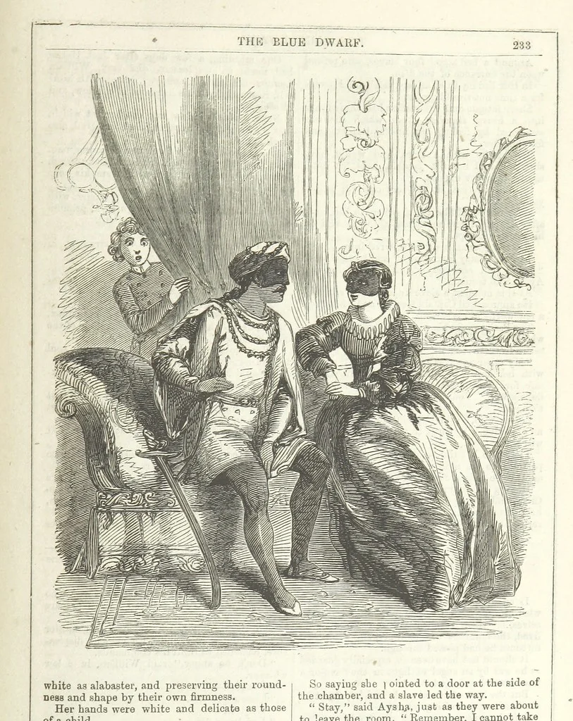 An illustration from The Blue Dwarf. A novel ... Illustrated, etc, 1861, leaf 263