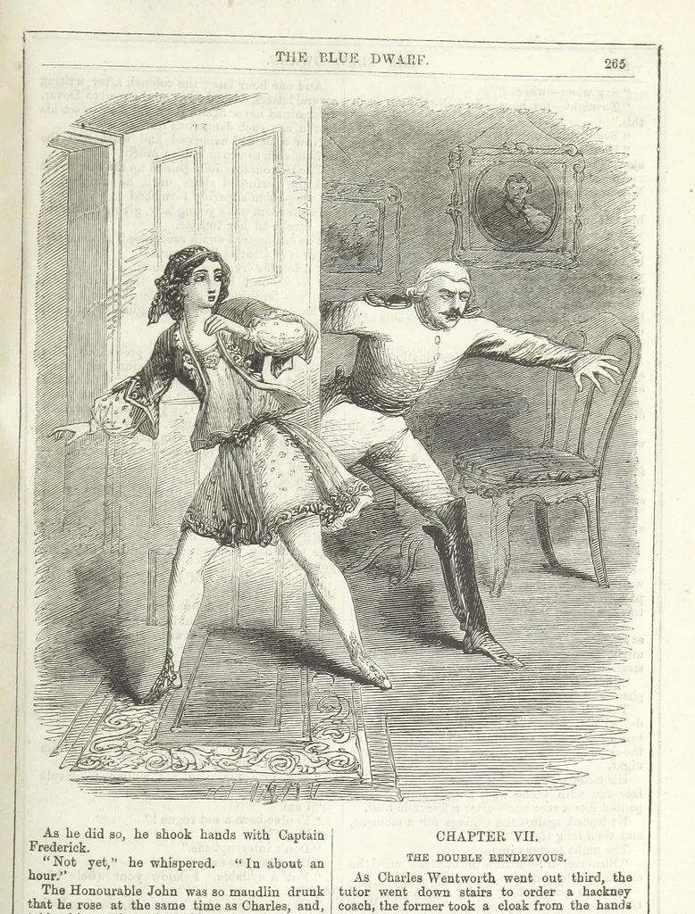 An illustration from The Blue Dwarf. A novel ... Illustrated, etc, 1861, leaf 299