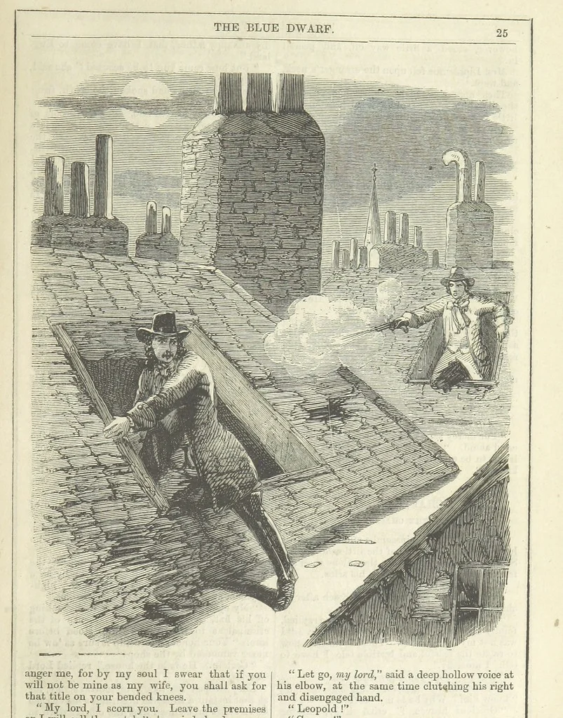 An illustration from The Blue Dwarf. A novel ... Illustrated, etc, 1861, leaf 33