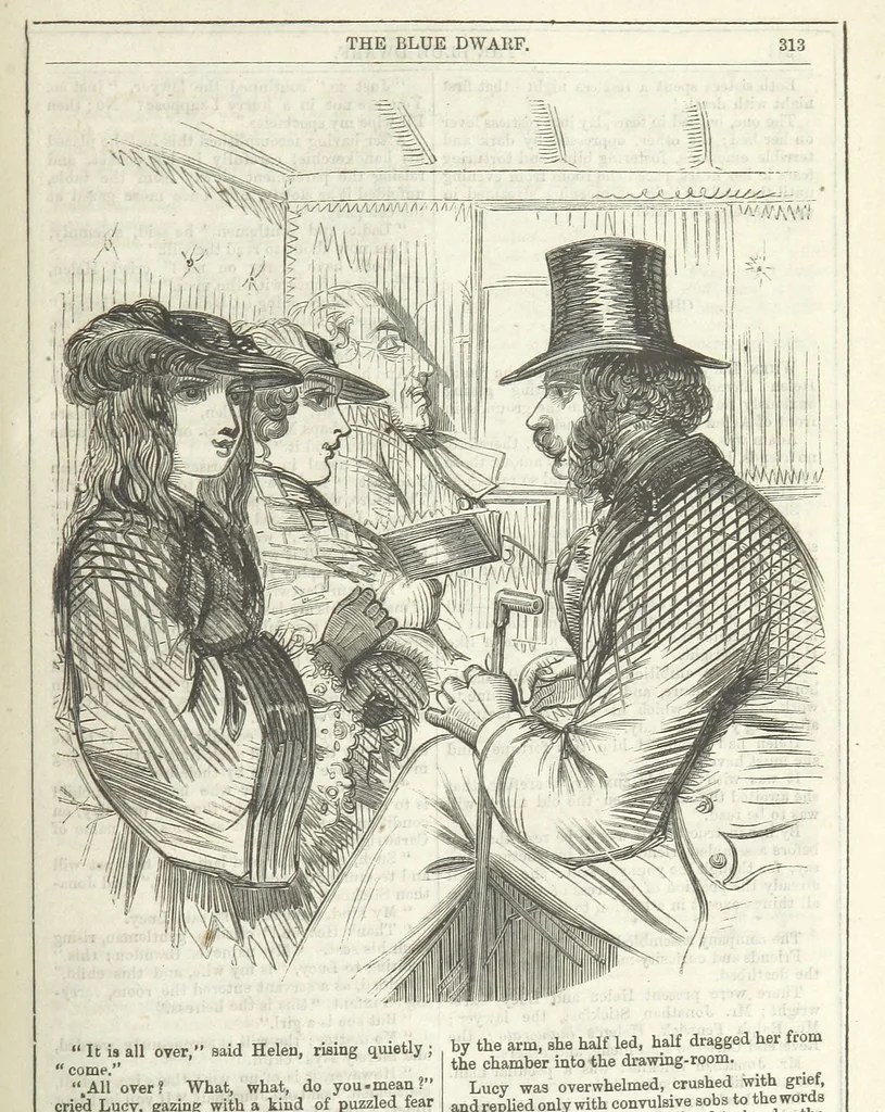 An illustration from The Blue Dwarf. A novel ... Illustrated, etc, 1861, leaf 351